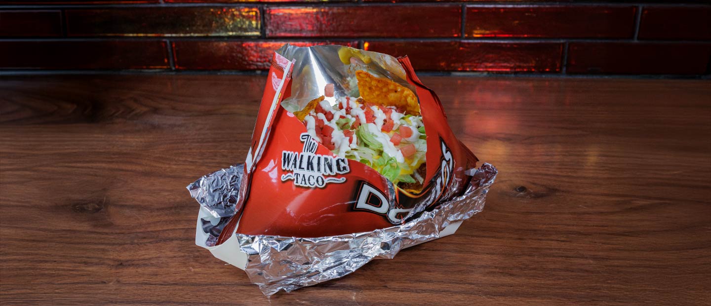 Crafty slice walking taco